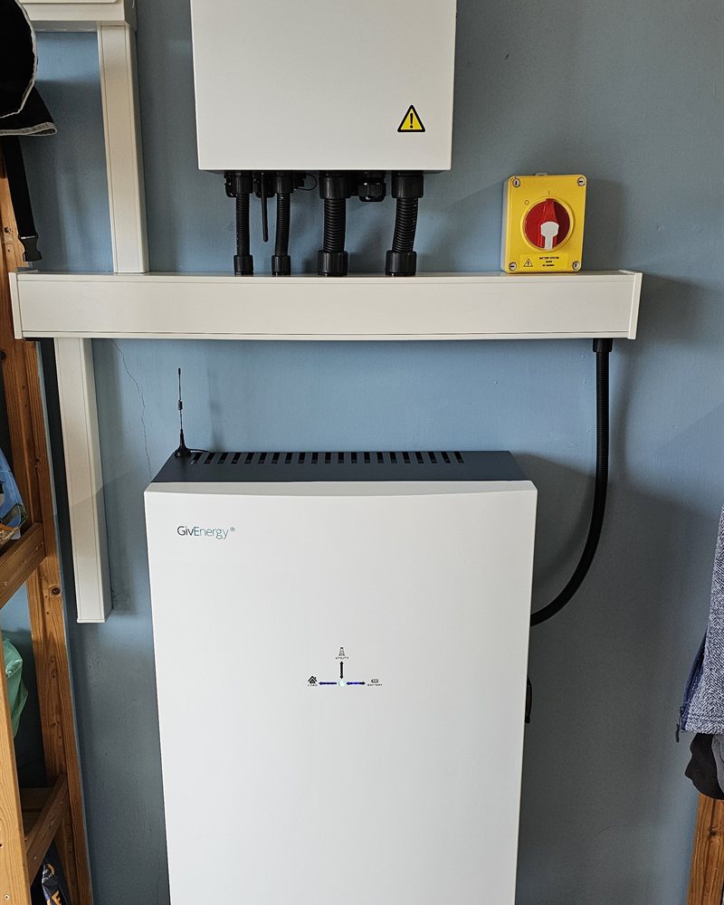 GivEnergy Gateway and AIO unit installed on a wall