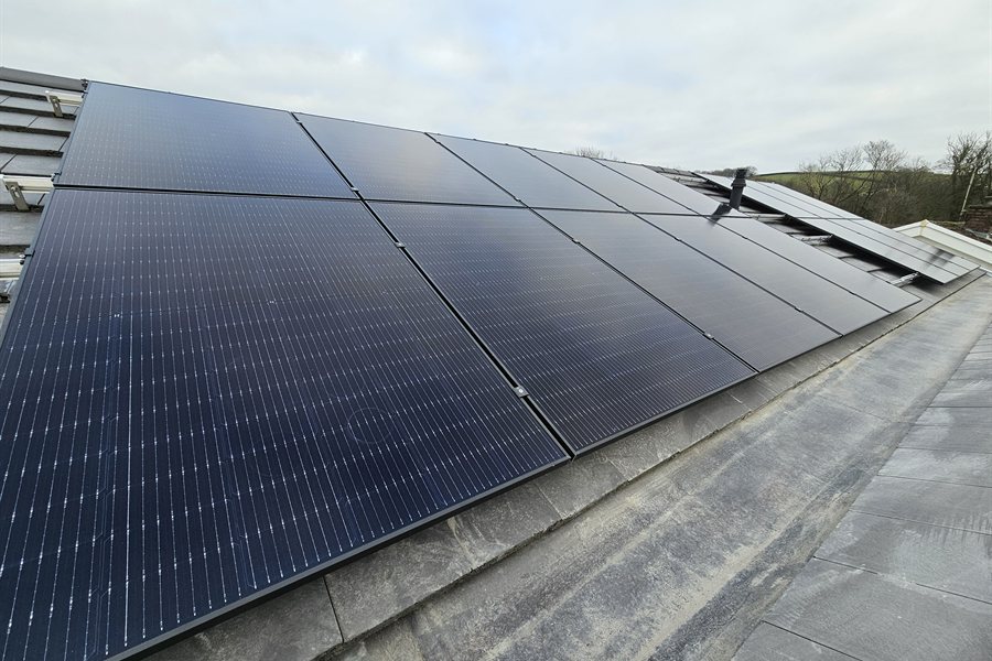 Longi solar panels with SolarEdge optimisers